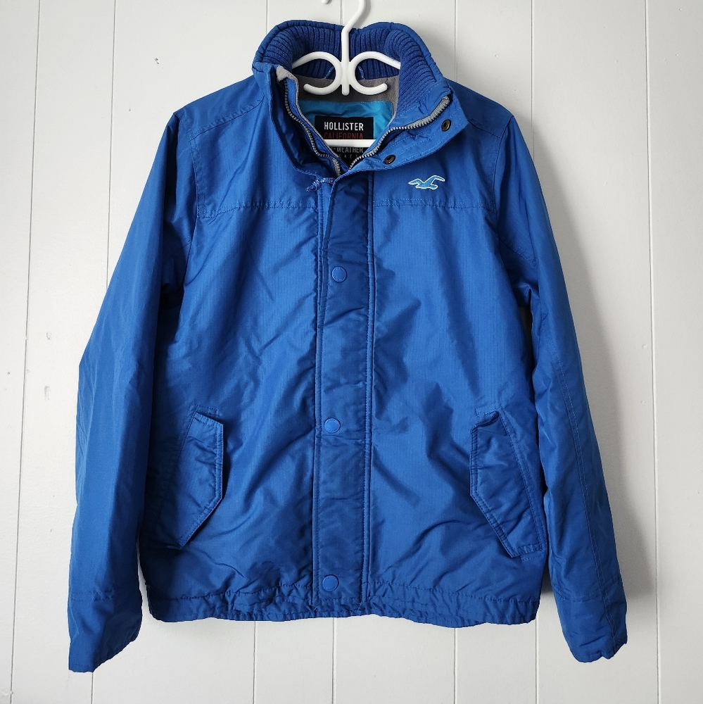 Hollister Men's Vibrant Blue Windbreaker